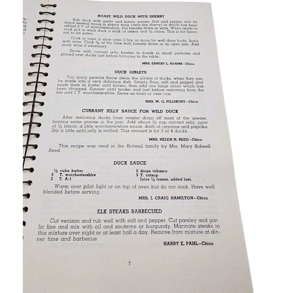 Four'N Twenty Blackbirds California Game Cookery Ringbound Community Cookbook - Picture 5 of 16